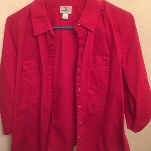 Worthington Button Up Blouse